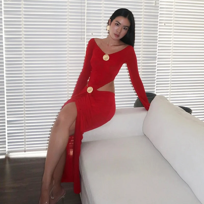 Conjunto de Faion Sexy para mujer, dobladillo con volantes en V, falda Base de Color puro, envoltura corporal plisada, ropa deportiva informal para primavera 2025, 2025