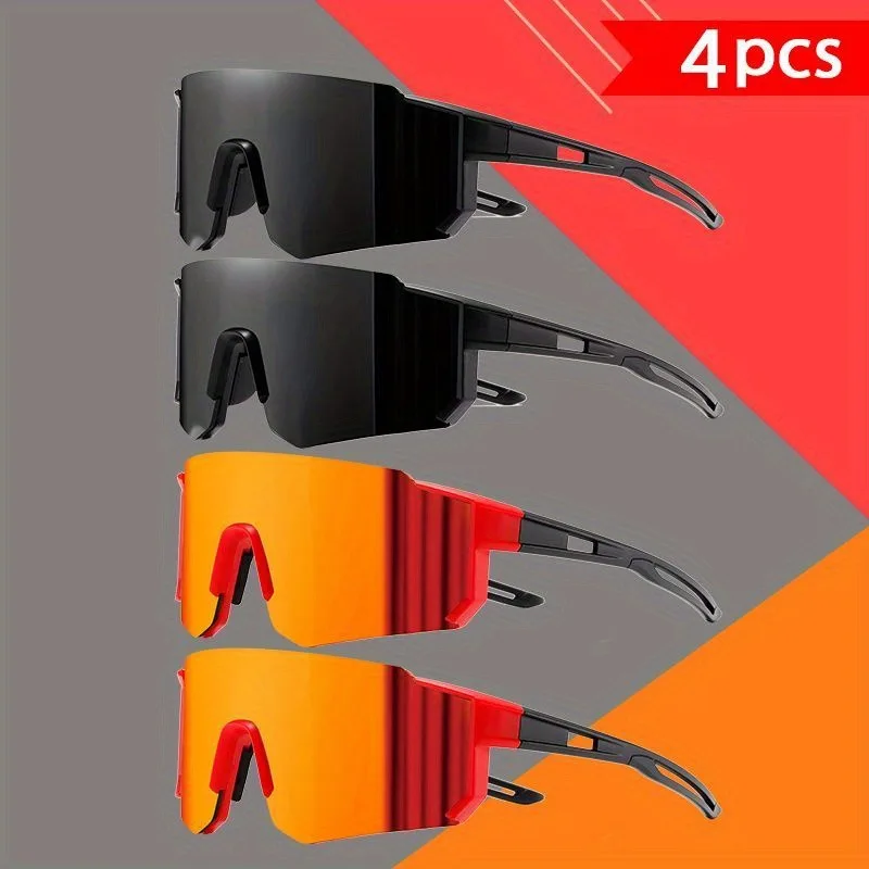 مجموعة مكونة من 4 قطع من نظارات عصرية حالمة بتصميم رائع للغاية للجنسين مناسبة للاستخدام اليومي ومطابقة اختيار الهدايا المثالي #1