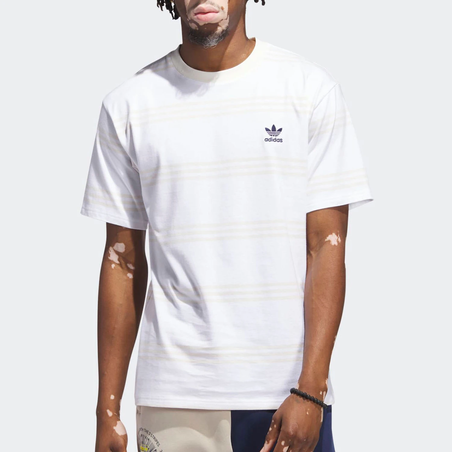 

Adidas genuine Originals Men's Casual Striped Sports Short Sleeve T-shirt IL4702