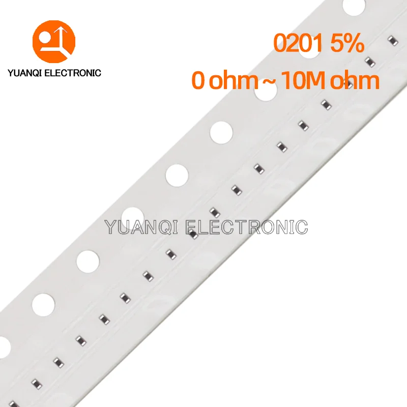 100pcs 0201 5% SMD resistor 0R - 10M 1/20W 0 1 10 100 150 220 330 ohm 1K 2.2K 10K 100K 1R 10R 100R 150R 220R 330R 1M 2K2 4K7