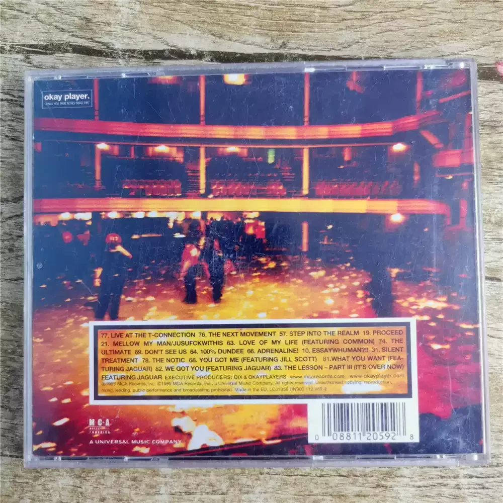 The Roots The Roots Come Alive CD 1999 Album en direct Jazz Hip Hop MCA édition limitée améliorée caractéristiques invitées scellées originales