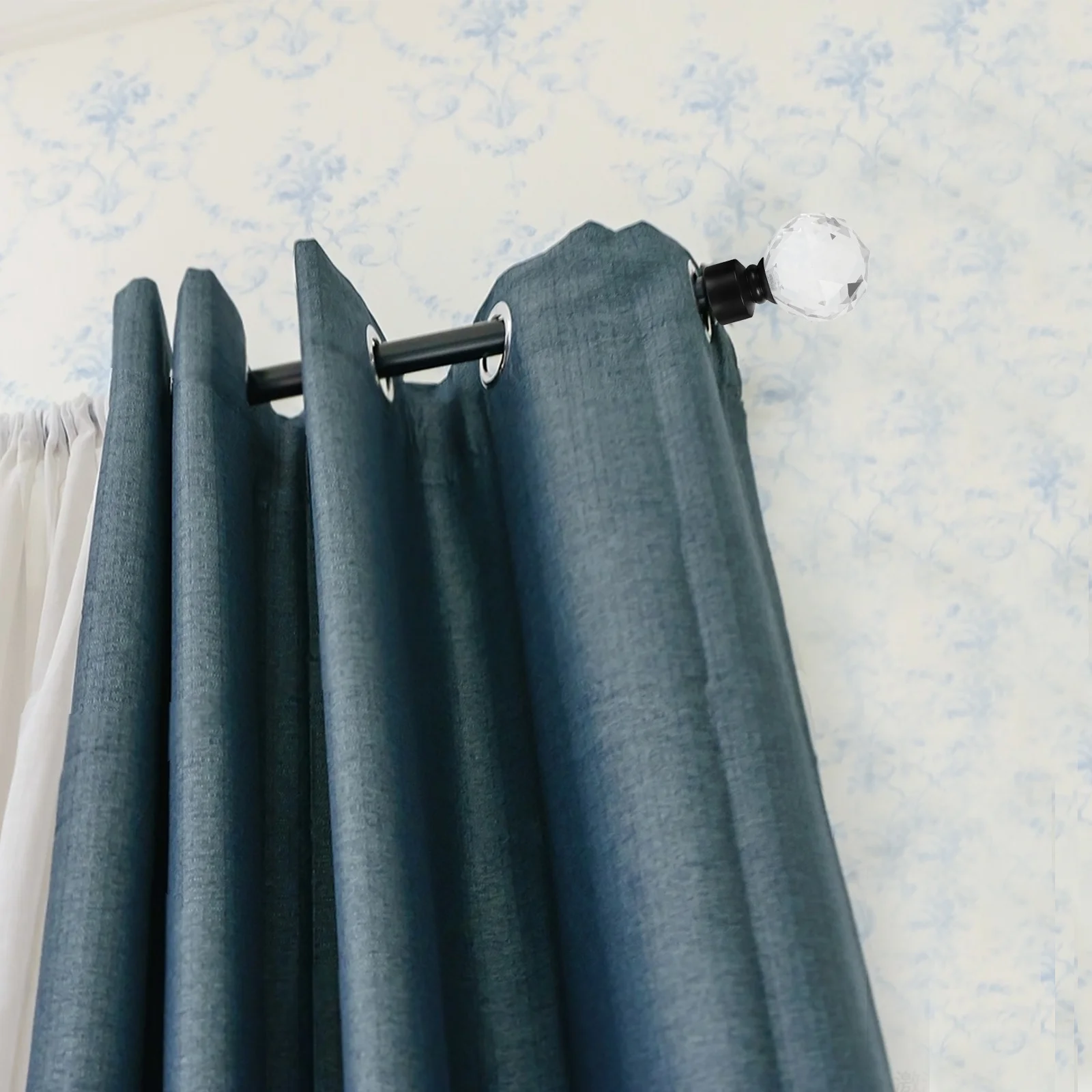 

Rod End Caps Iron Retro Style Curtain Rod Fittings For Bedroom Dorm Apartment Decoration Curtain Accessories