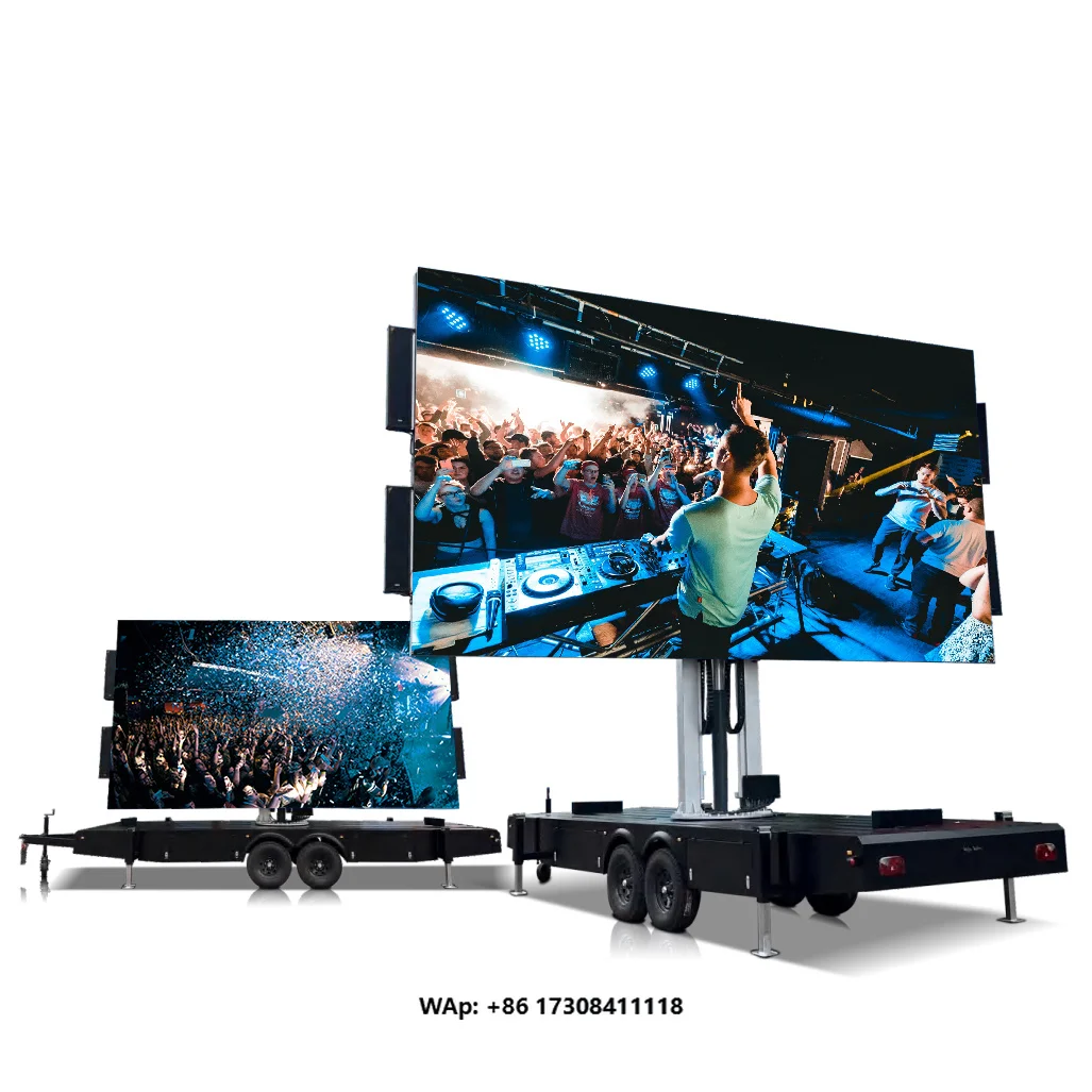 6720x3840mm LED Screen Trailer Video Wall Mobile Advertising Vehicle