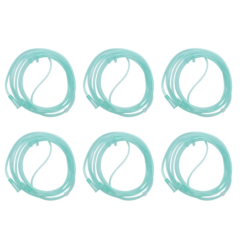 

AS96-24Pcs Oxygen Cannulas 2 Meters Nasal Cannula Soft Nasal Oxygen Tubing O2 Cannula For Adults