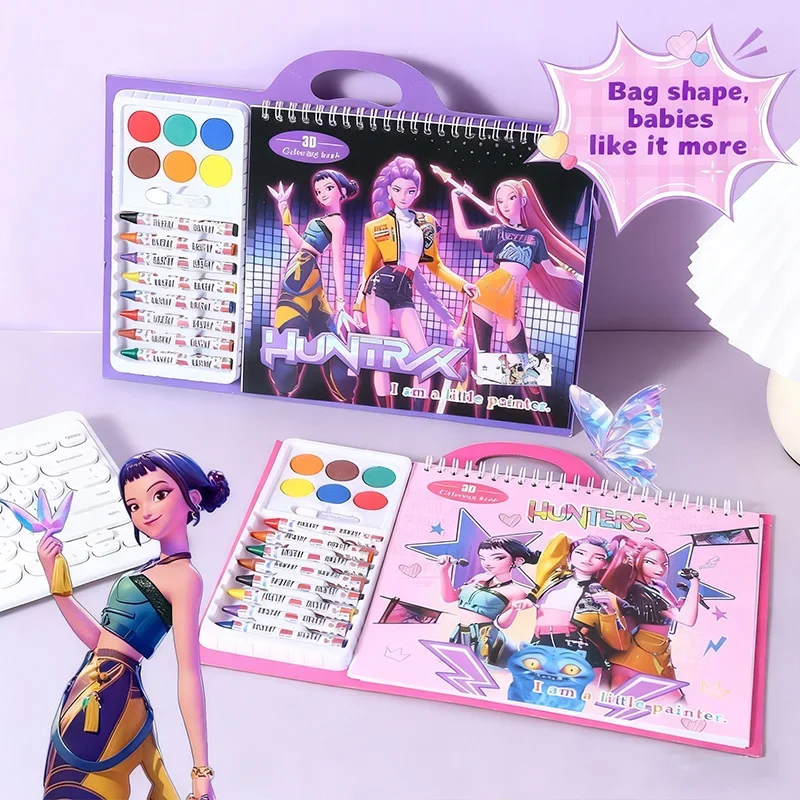 شعبية الشيطان هنتر كتب التلوين Kpop أنيمي خط رسم الأطفال رسم كتب التلوين هدايا عيد الميلاد وأعياد الميلاد #4