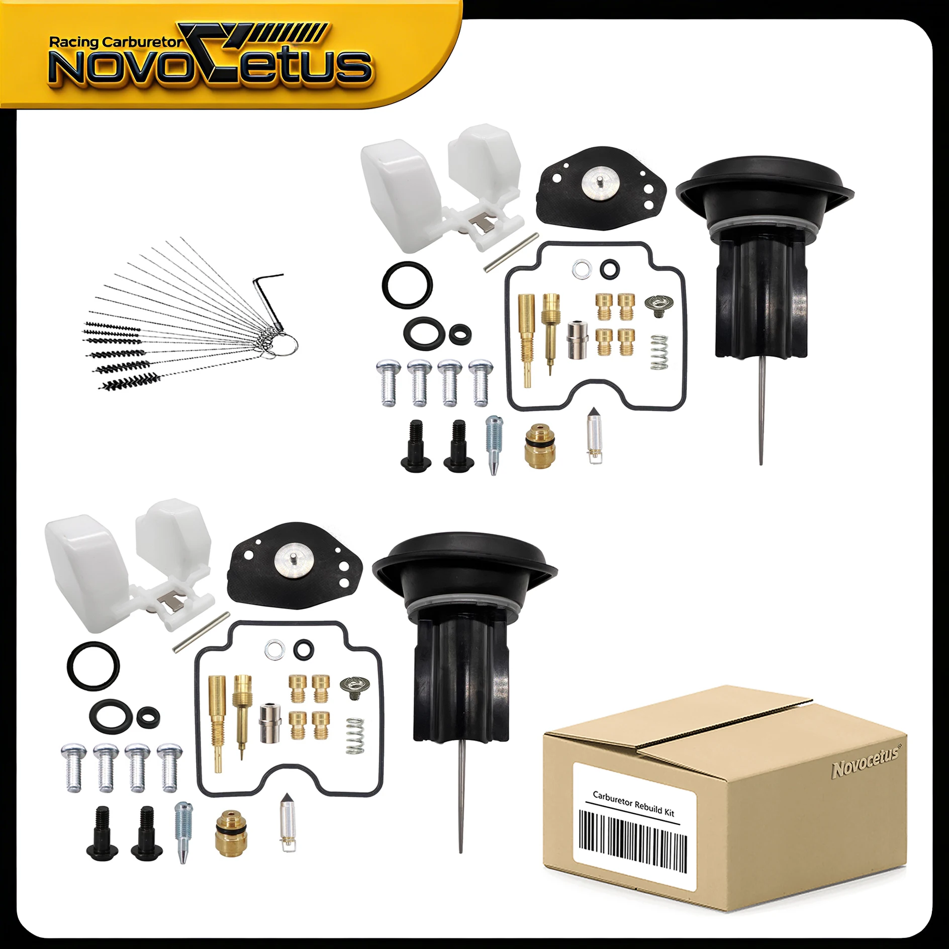 

[NovoCetus] Fit for Yamaha 1999~2011 V-Star XVS1100 DragStar XVS1100 Mikuni BSR37 Carburetor Parts w/Plunger Assembly