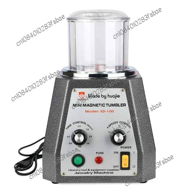 KD-100 Magnetic Tumbler with 100g Pins  Mini Polishing Machine Jewelry Polisher Bucket Jewellery  Tools