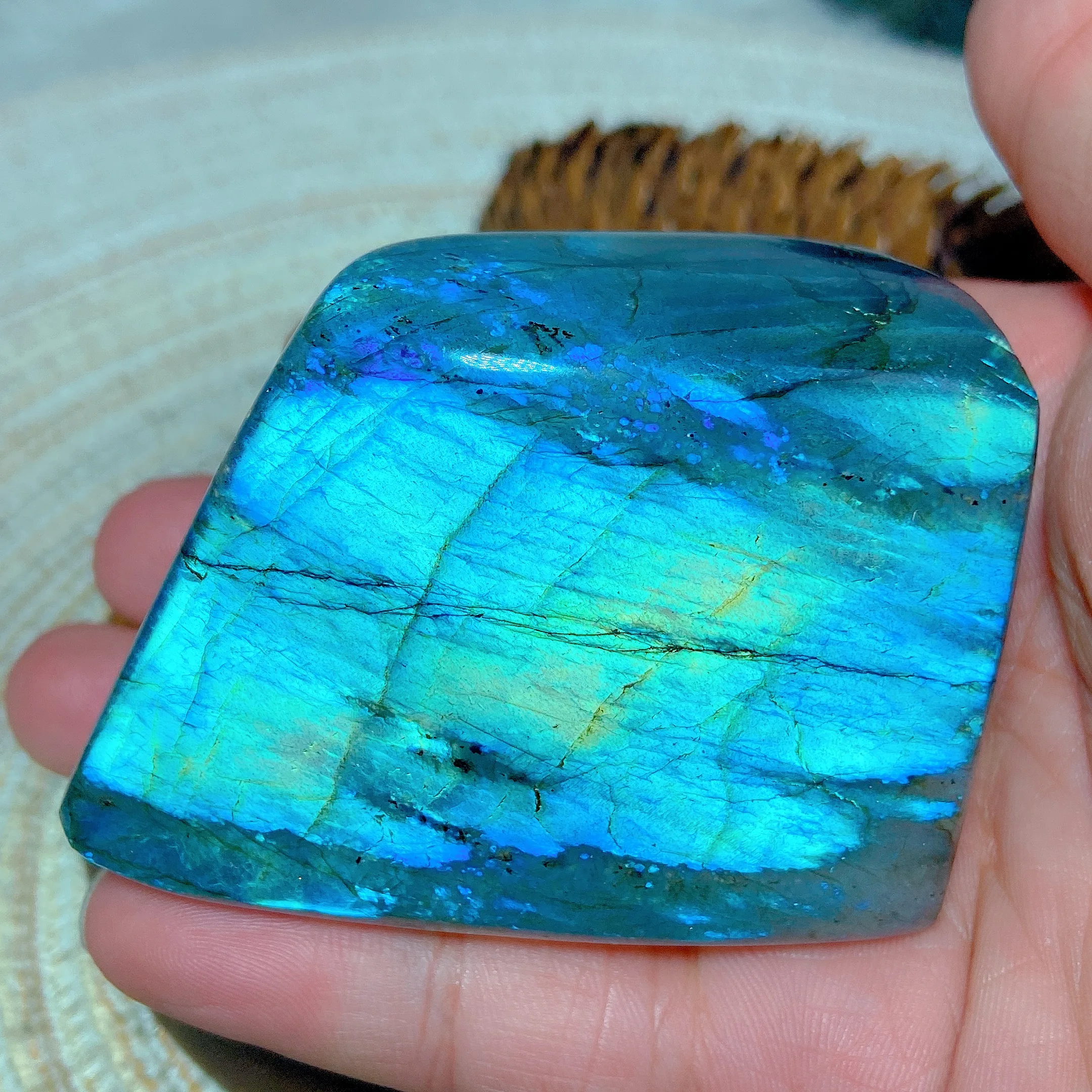 Healing High Quality Natural Crystals Blue Flashy Labradorite Free Form Ore Mineral Home Decorations Gemstones Room Decor Gifts