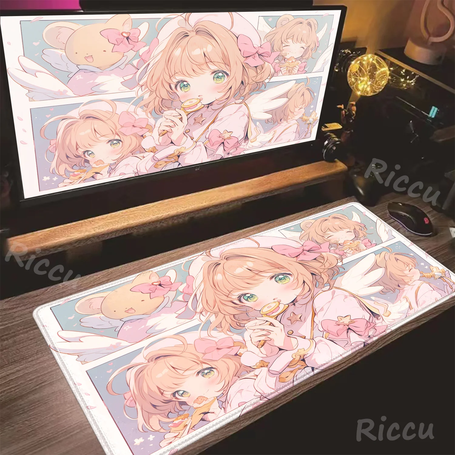 Anime Mousepad Card Captor Sakura Large Gaming Mouse Pad Clow Card Keyboard Mouse Mats Carpet Computer Office Table Desk Mat