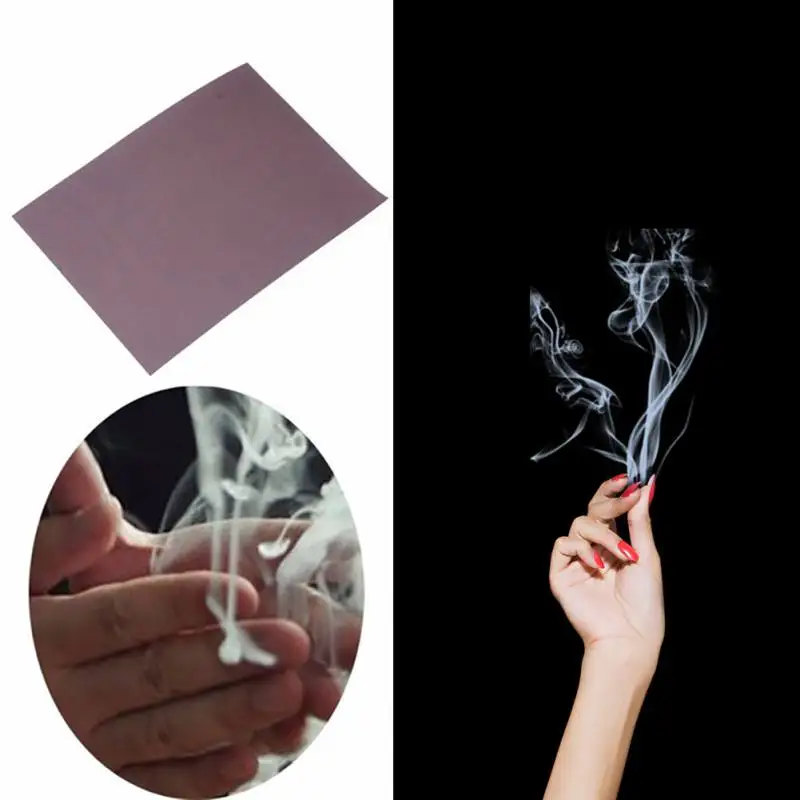 5PCS Magic Props 10*7cm Hand Rub Smoke Paper Funny Children Adult Interactive Game Prop Magic Trick Smokes Surprise Prank Joke