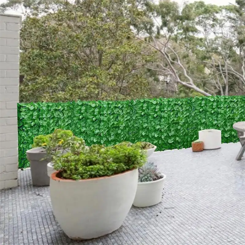 Artificial Plants Ivy Privacy Fence Artificial Hedges Fence Faux Plant Vine Leaf Decoration for Outdoor Garden Decor