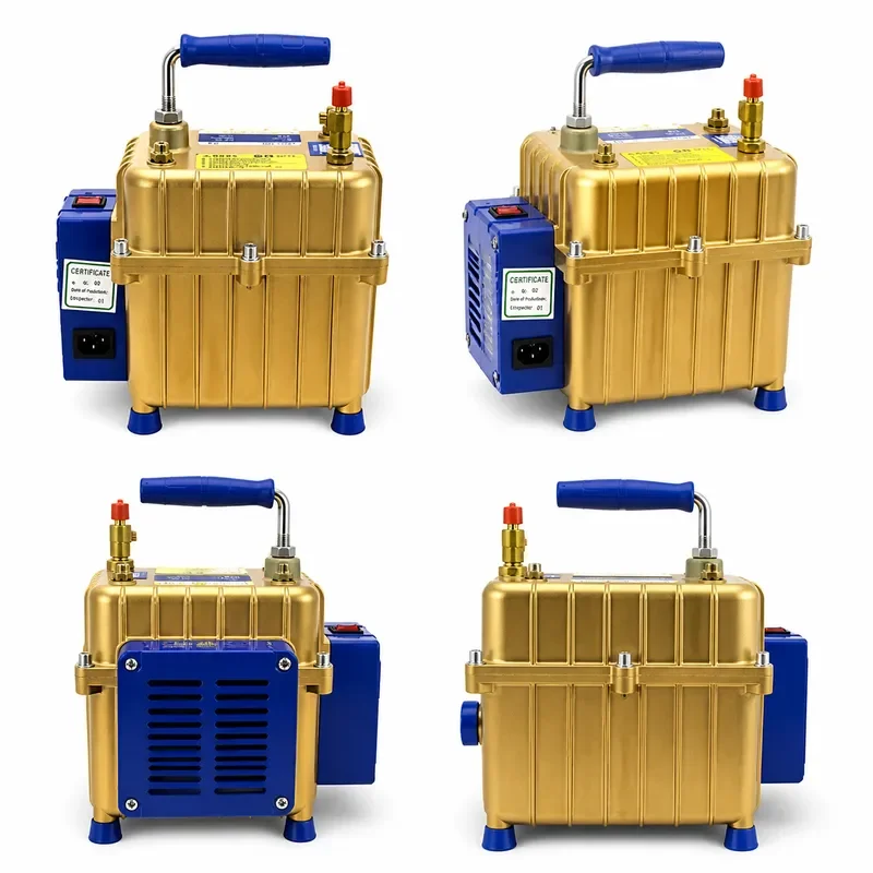 Density Cast Aluminum Automotive Air Conditioning Vacuum Pump Dual Function Evacuate & Pressurize AC System Service Repair Tool