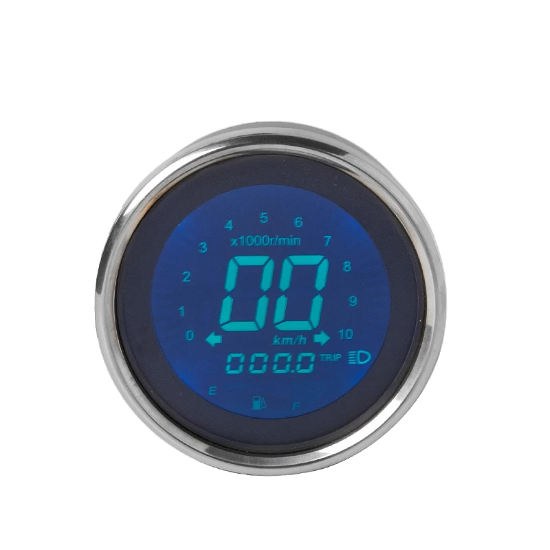 

Modification 2021 Universal Speedometer Digital Meter for Motorcycle Motorbike Scooter 12V Round LCD Display 650cc 40CC