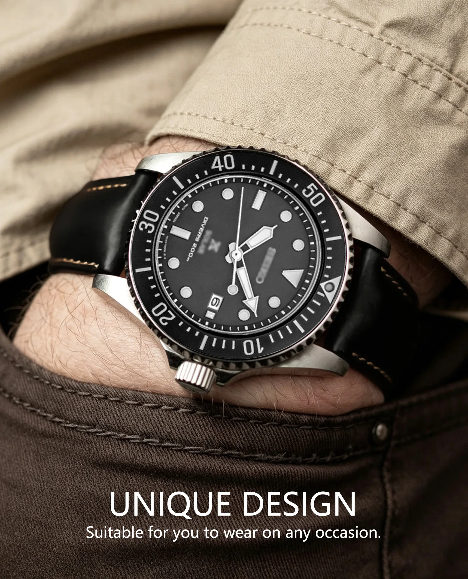 Wax Genuine Leather Men Women Watch Band Top Grain Natural Leather 18/19/20/21/22 mm Watch Strap Band Stainless Steel Buckle image 3