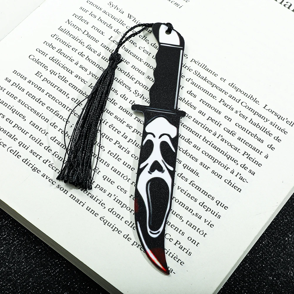 Horror Movie Demon Slayer Bookmark - Horror Character Acrylic Bookmark, Reading Gift for Fans Who Love Horror Movies