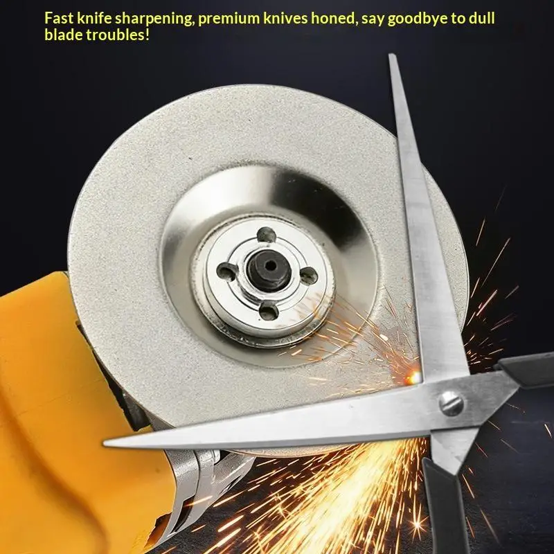 New！1 PCS Wearproof Abrasive Disc, Durable Long Lifespan Grinding Accessory For Kitchen Knives And Scissors