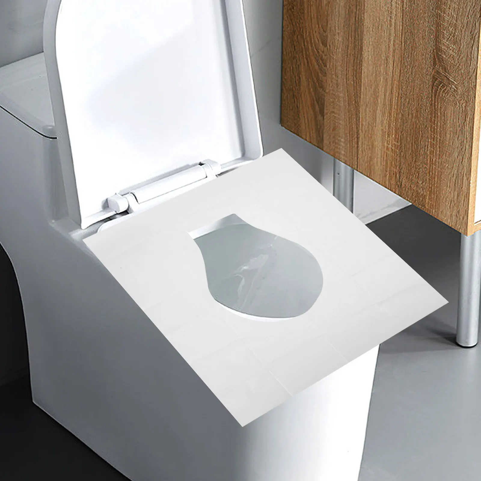 5Packs Eco Friendly Toilet Seat Cover Pad Cushion Mat Disposable Sanitary Wood Pulp Material Lightweight for Public Areas Travel