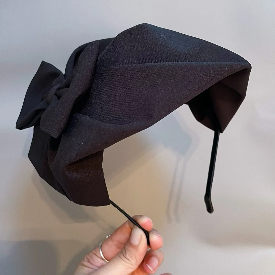 Haarspange, halbes Stirnband, französisches Retro-Stirnband, Haarschmuck für Frauen, gepunktete Baskenmütze, Haar-Accessoire – Detail 3