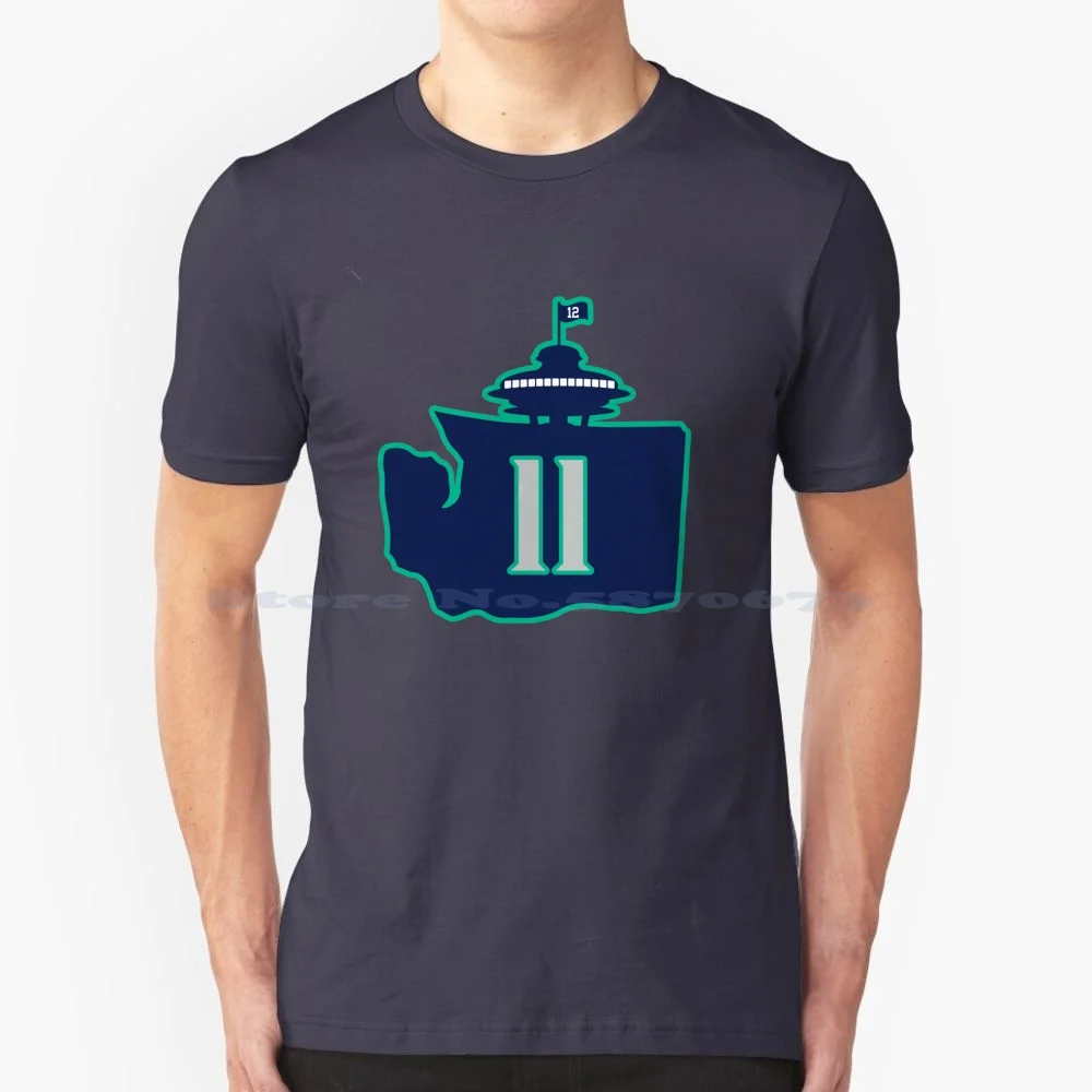 Edgar Martinez Space Needle T Shirt 100% Cotton Tee Edgar Martinez Seattle Kingdome Safeco Field Jay Buhner My Oh My Ken