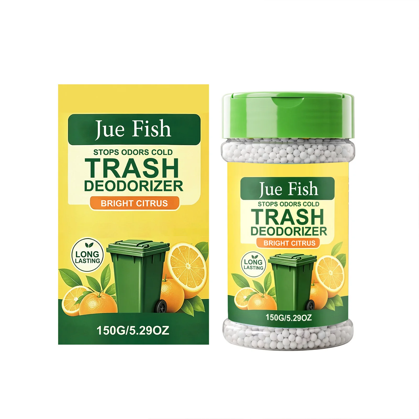 Odor Neutralizing Garbage Can Deodorizer Effective for Kitchen Bathroom Trash Bins Baking Soda Long Lasting Spray