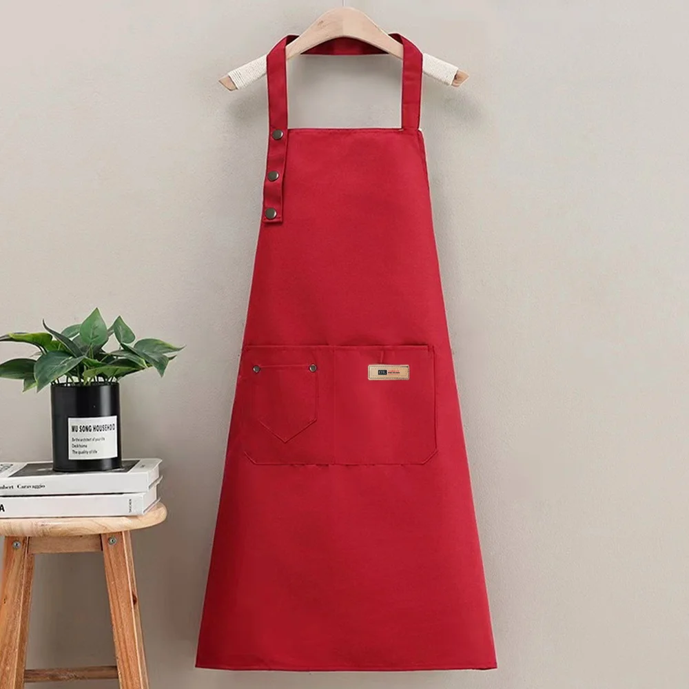 Apron with multifunctional large capacity pocket design suitable for both men and women suitable for household cooking
