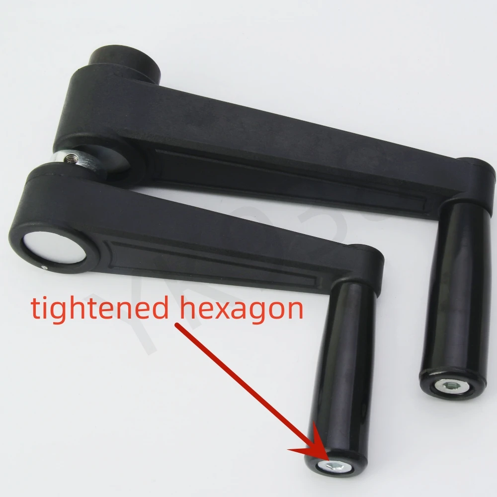 YK938-B Nylon Square Hole Rocker Handle Non-Collapsible Knob Handles For Woodworking Machinery