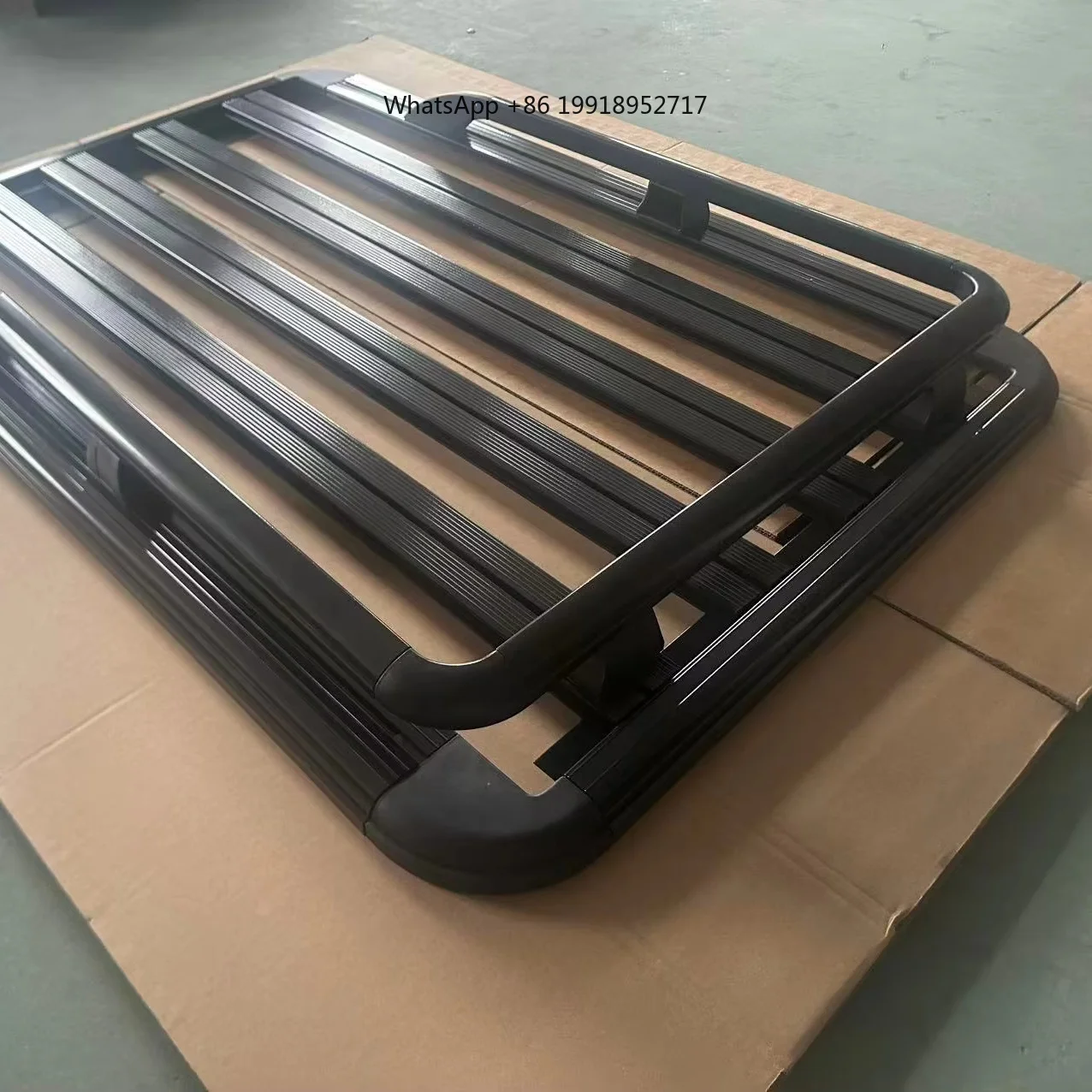 Durable Aluminium Flat Car Roof Rack Accessory Frame Alloy Roof Shelf Basket Luggage Rack for Off-Road SUV Defender