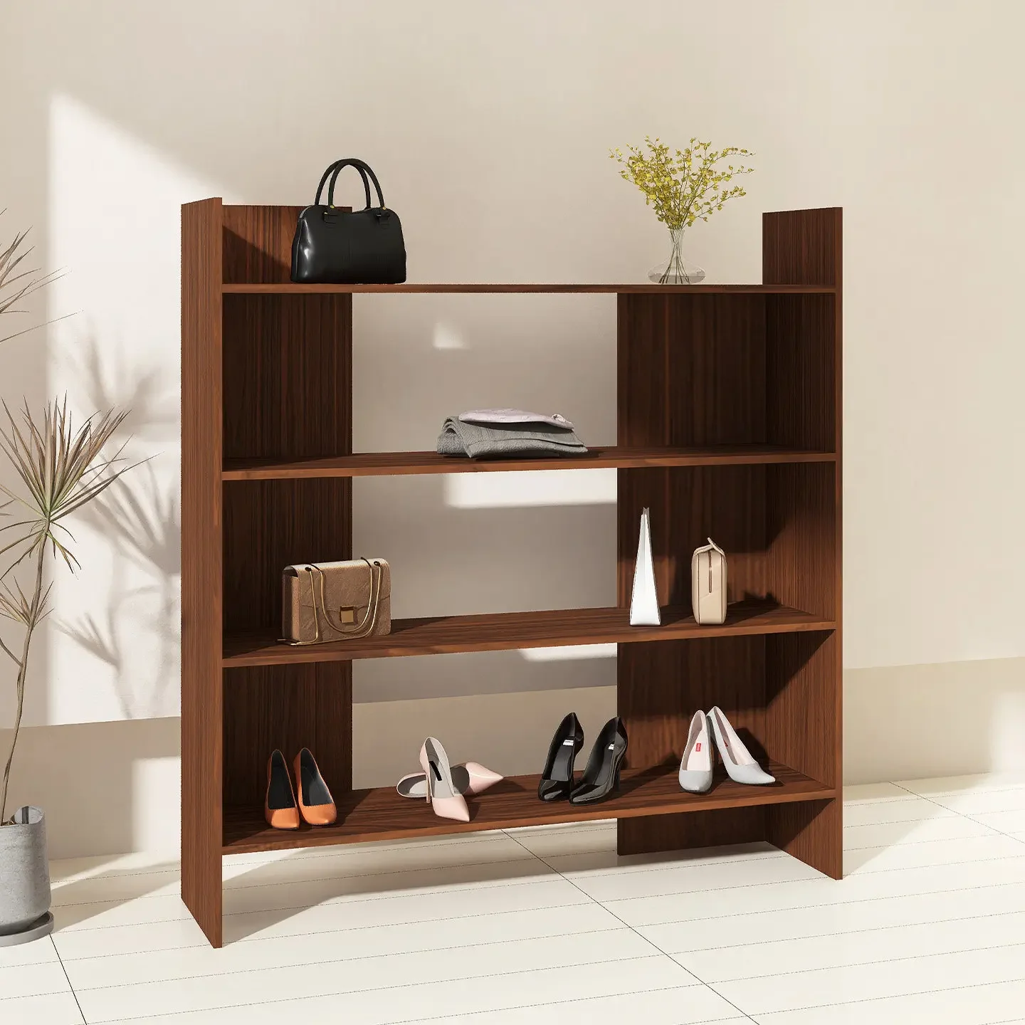 Side island cabinet display stand clothing store against the wall cloakroom shoe store display table side cabinet decoration sto