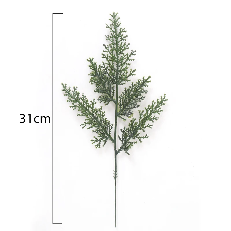 5/10 pz di verde artificiale 31cm foglie per albero di natale ghirlande mazzi di fiori tavoli matrimoni vacanze invernali decorazioni per la casa