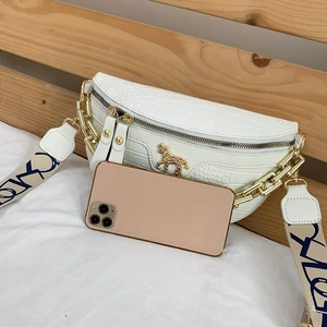 Elegante Ledertailentasche für Frauen, Standardkrokodil, Einzelkette, Reißverschluss, Luxus, Nische, Hängen 10 Hauptverkäufe Frauen -Lederpoches - №9