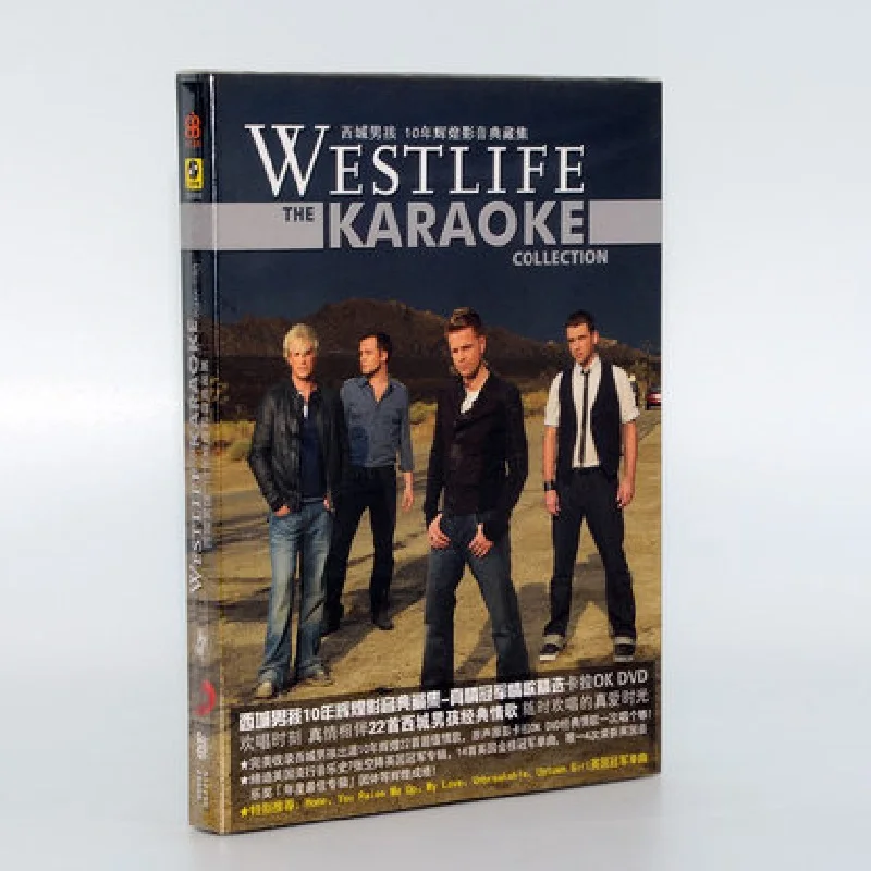 

Can Sing With Video And Music Karaoke DVD Disc Set WESTLIFE Ireland Male Group Singer 22 Classical Pop Music Songs Collection