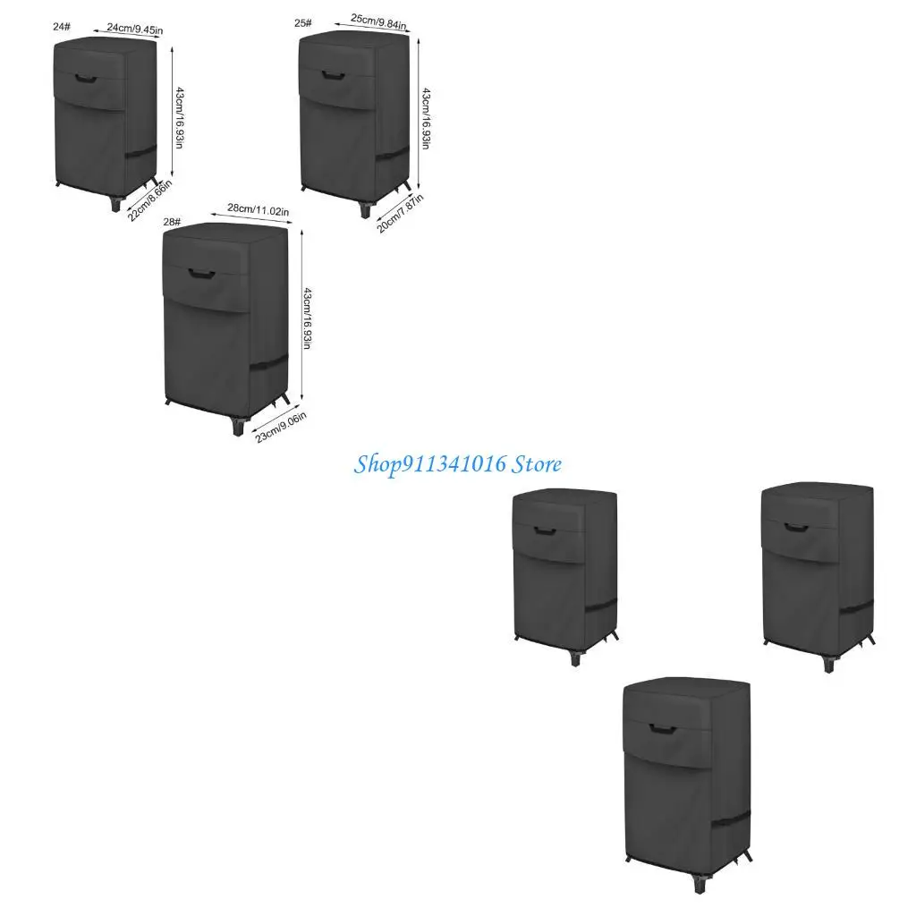 

Gas Smoker Protectors Waterproof Oxford Cloth Dustproof Grills Covers for Smokers
