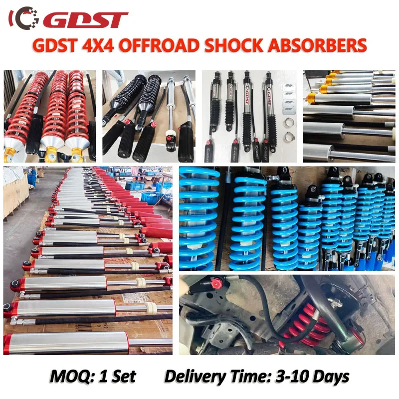 GDST Front Rear Mono Tube Shock Absorber For Toyota Offroad Hilux Diesel Off Road Pickup RC Truck 4X4 Parts