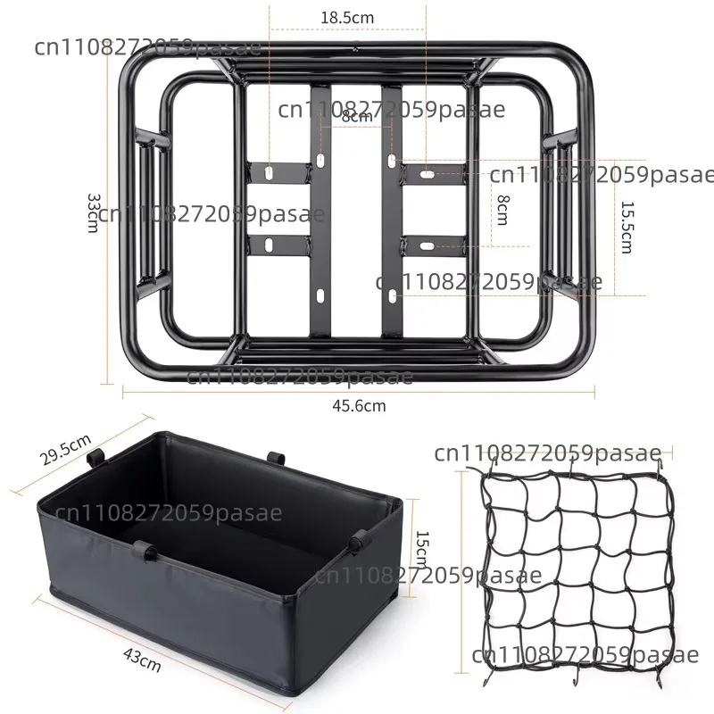 

Bicycle rear frame Mountain bike rear seat basket Iron frame Riding equipment