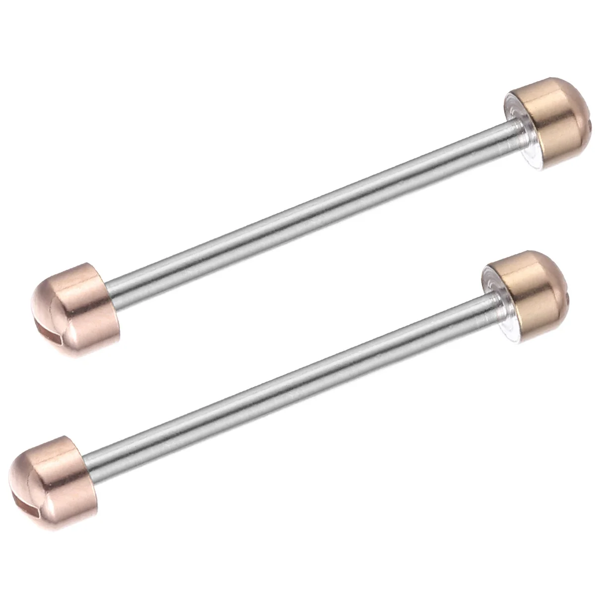 2 個の時計ストラップ接続ロッド耐性のある時計ネジチューブジュエリー修理用 20 ミリメートル内径ローズゴールドカラー