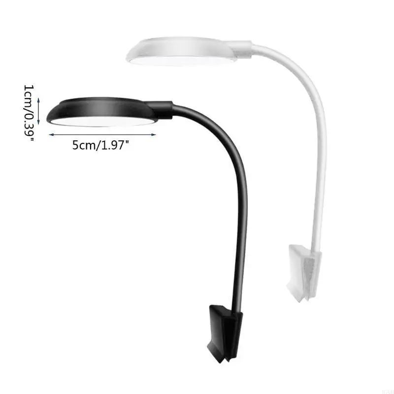 97QD Aquarium Light LED Clip Light لخزانات الأسماك مع مفاتيح الطاقة منفصلة توفير الطاقة
