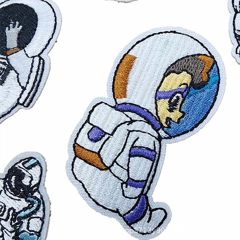 9Pcs Space Astronaut Planet Series For on Clothes DIY Iron on Embroidered Patches For Sew Hat Jeans Sticker Patch Applique Badge