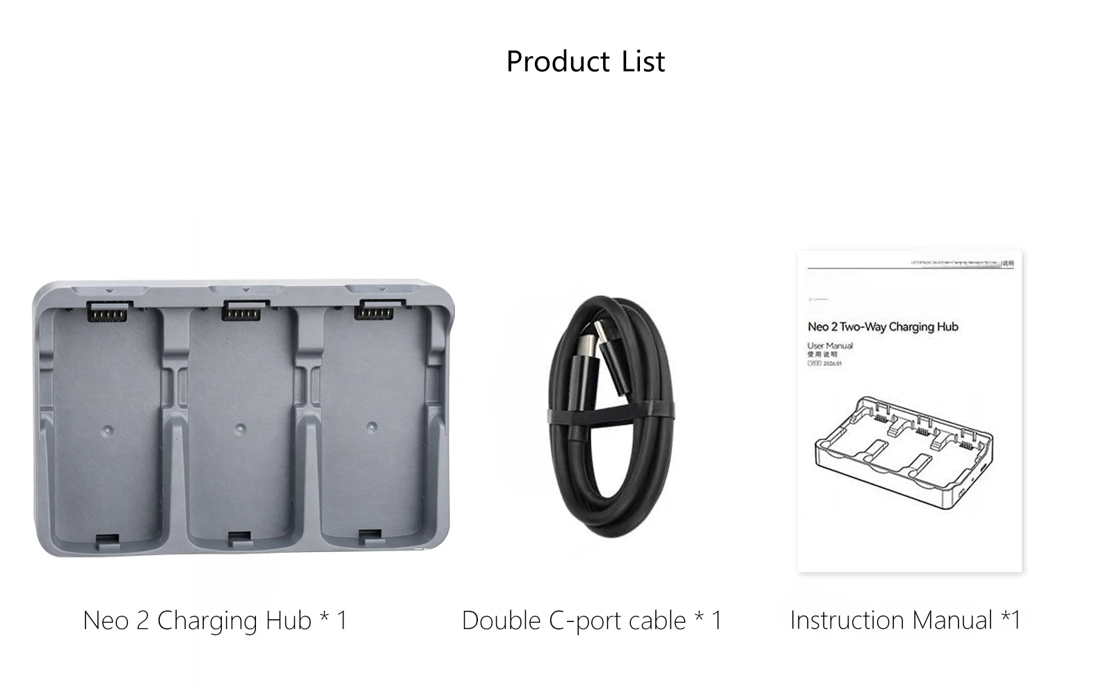 Probty 3-Bay Batterieladegerät für DJI Neo 2 Smart Charging Hub Schnellladung für DJI NEO 2 Drohnenzubehör ﻿ – Detail 9