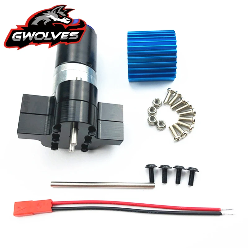 WPL 1/16 DIY Upgrade 6x6 RC Crawle Metal Metal transfer case with 380 motor for B14 B24 B16 B36 C14 C24 MN90 Q60 Q61RC parts