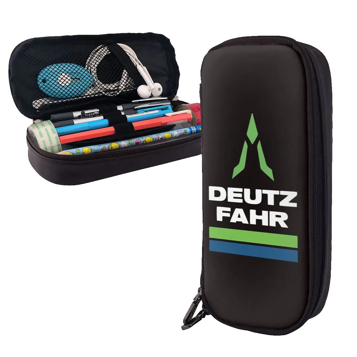 

Deutz Fahr Leather Pencil Case Pen Holder Storage Stationery Supplies Large Capacity Pen Box Pencil Bag for Studen Gifts