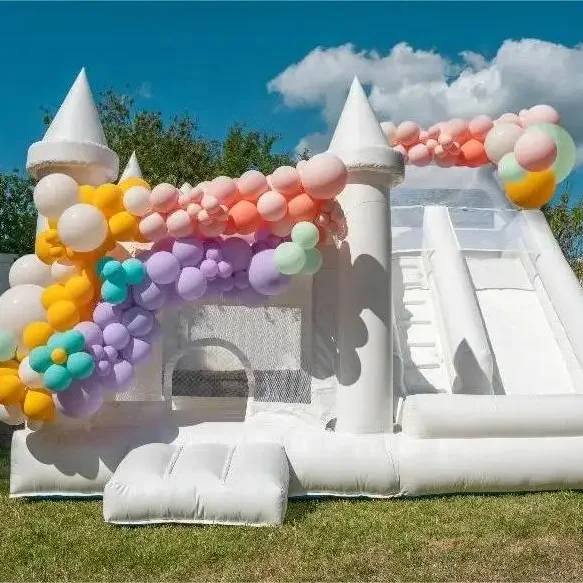 

Customized Wedding Castle Inflatable Wedding Castle Inflatable Trampoline Slide Setpromote sales