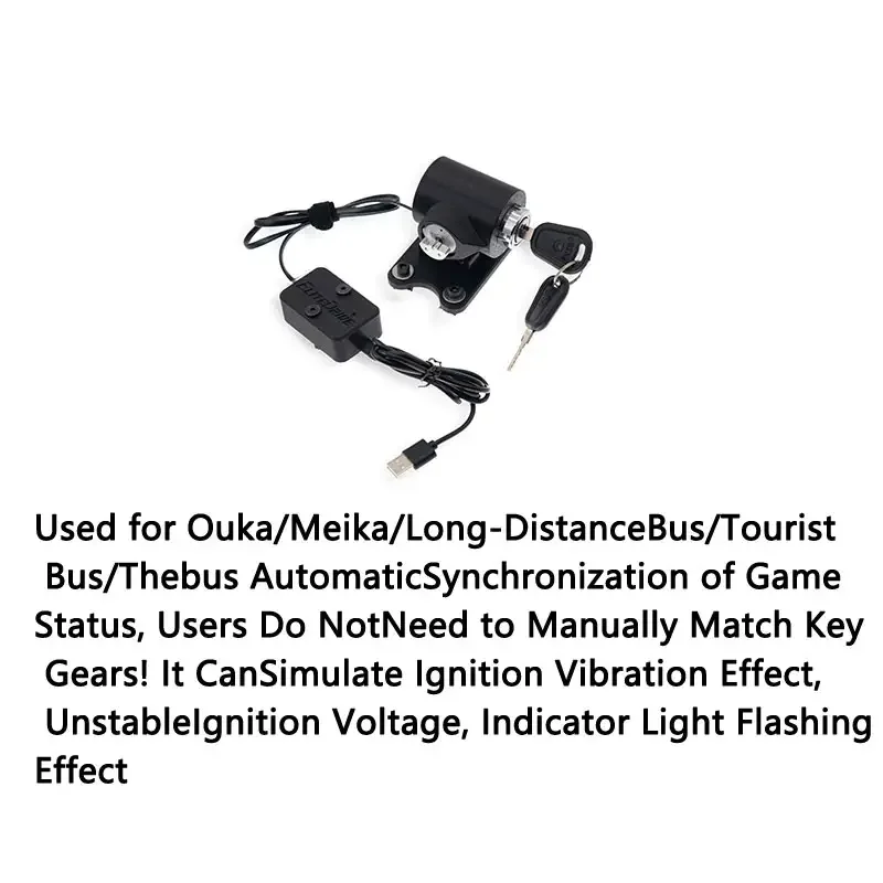 Simulated Racing Game PC USB Key Start Handbrake for ETS2 European/American Truck for Logitech G923 G27 G29 Thrustmaster T300