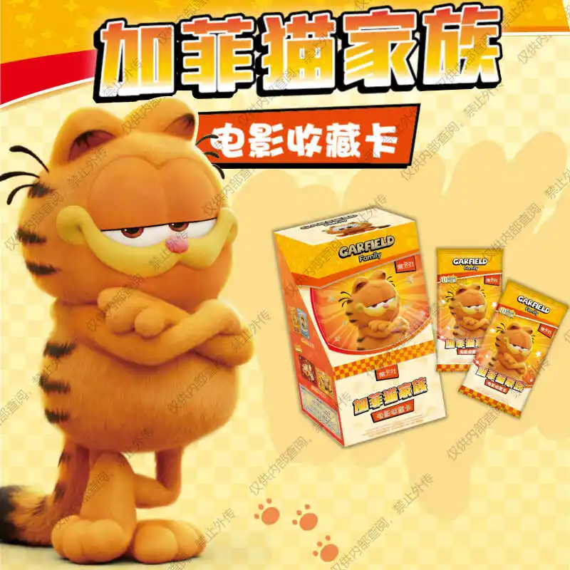 Anime Garfield Movie Collection Card SSP SP Cute Pet Hot Stamping Fixed Frame Retro Comic Game Card Toy Children's Birthday Gift