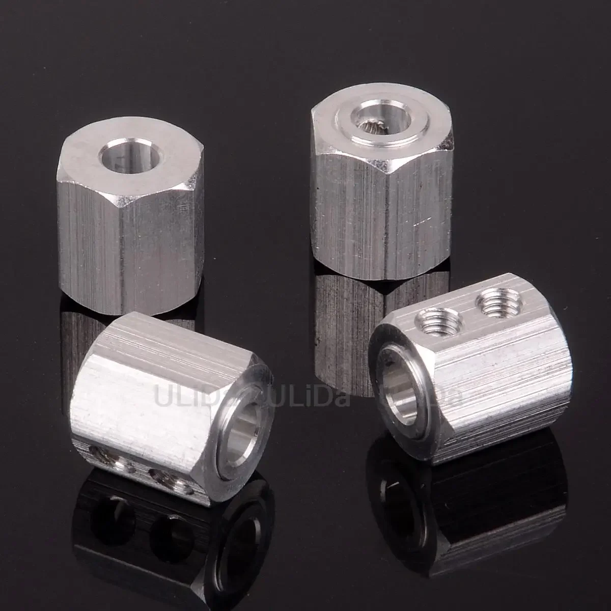4 Stück Metall 08065 Radsechskant für HSP 94188 94155 94166 94170 1/10 ferngesteuertes Auto RC 12 mm Radsechskant