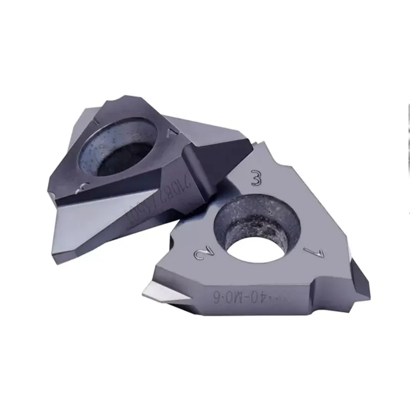 Imagem -03 - Inserções do Carboneto do Cnc da Linha do Sem-fim dos Peças 40 Graus M0.4 M0.5 M0.5 M1.25 M1.75 m2 M2.25 m3 M3.5 m4 m5 m6 Lâminas do Cortador de Trituração Peças 10