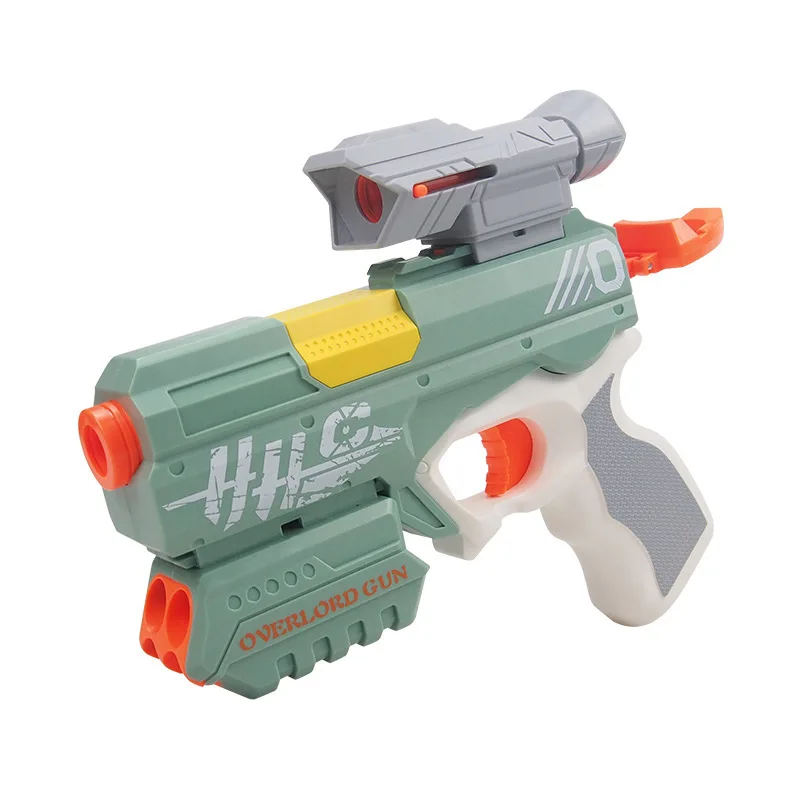 EVA Soft Bullet Toy Guns Pistol Plastic Guns Toy Manual Launcher Airsoft Foam Bullets Blaster Model Safe with Box for Boys Child