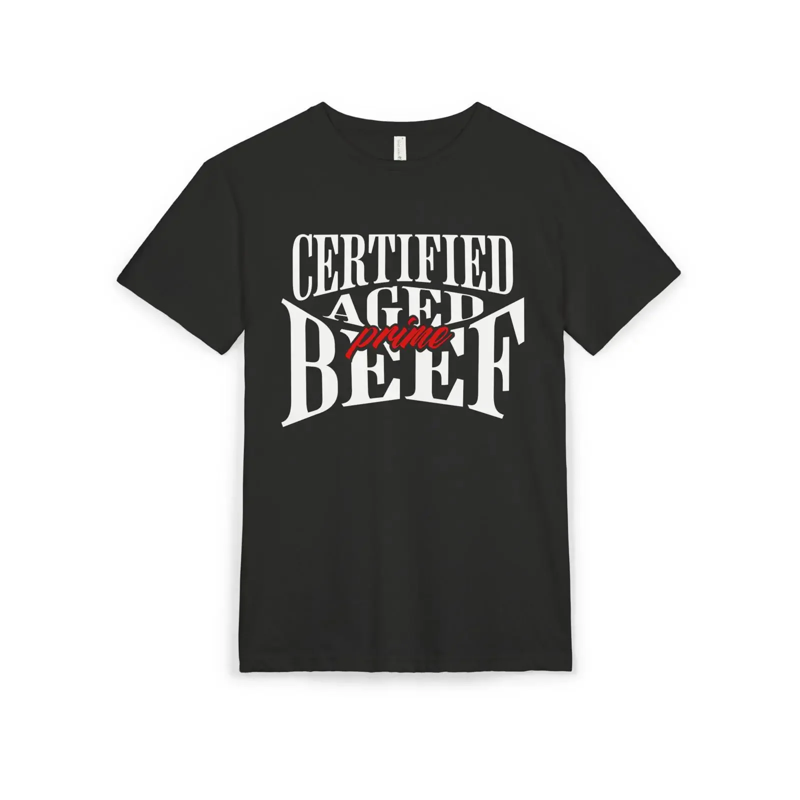 Men's 'Certified Aged Prime Beef' T Shirt Casual for Meat Lover Grill Master BBQ Butcher Carnivore vintage Washed