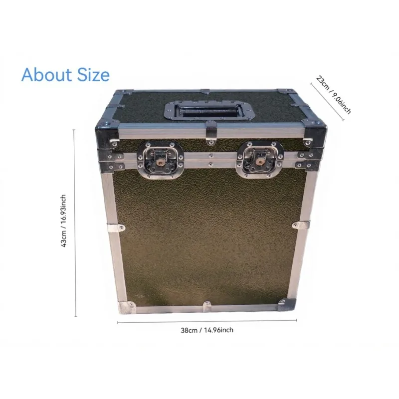 Aluminum Flight Case 380x230x430mm 2 Premium Locks Waterproof Shockproof Heavy Duty Protective Case Competitive Price