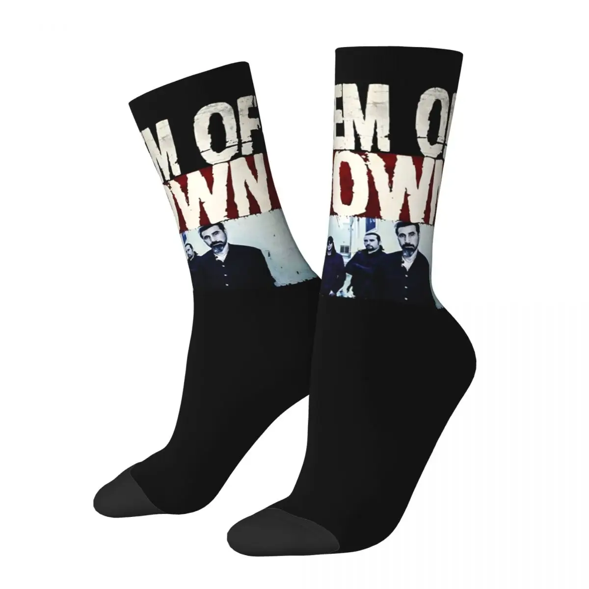 Terrific Men's Socks Retro Harajuku   System Of A Down Street Style Novelty Pattern Crew Sock