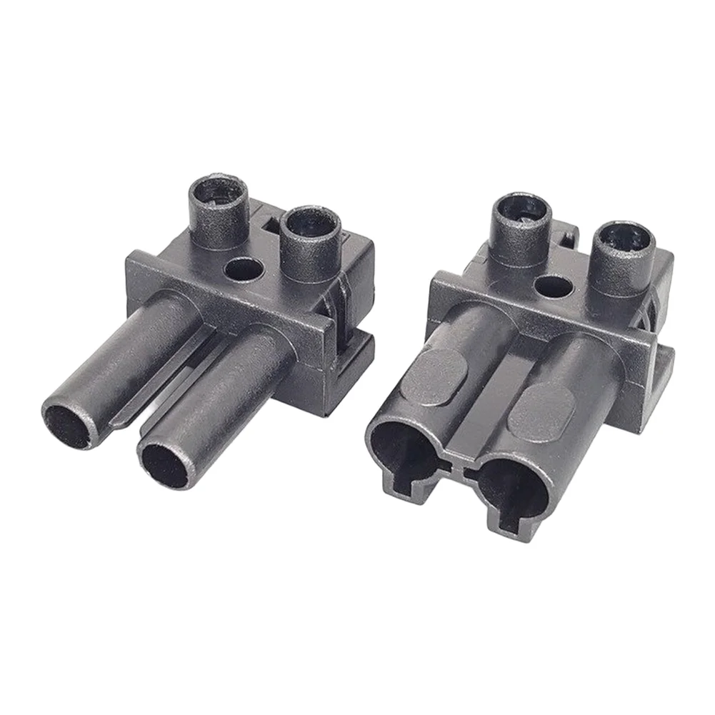 4-Pair Male Female Screw Crimp Terminal Block 250V 16A Black PC Housing Nickel Plated Copper for Control Panel Wiring